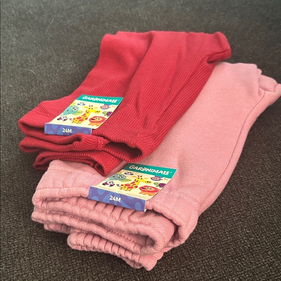 Garanimals Vibrant Red and Soft purple Kids pants. - Picture 1 of 3